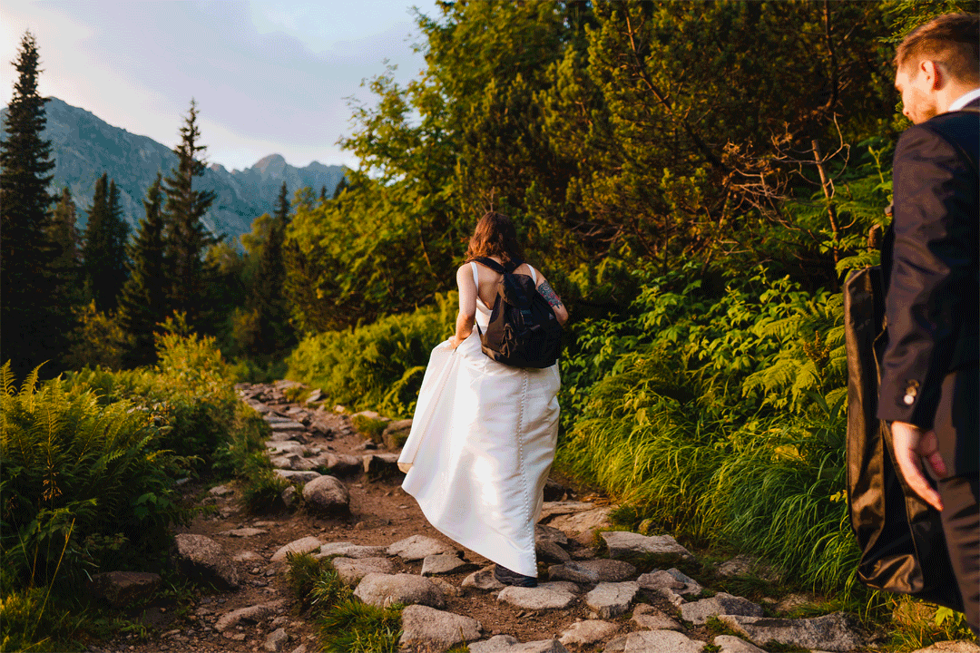Jak ubrać się na sesję ślubną w górach