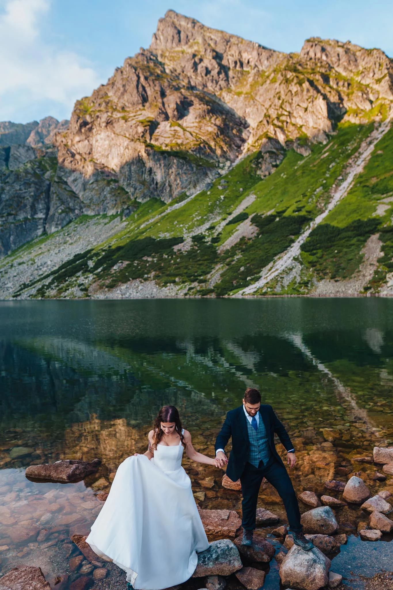 Sesja ślubna w Tatrach nad Czarnym Stawem Gąsienicowym