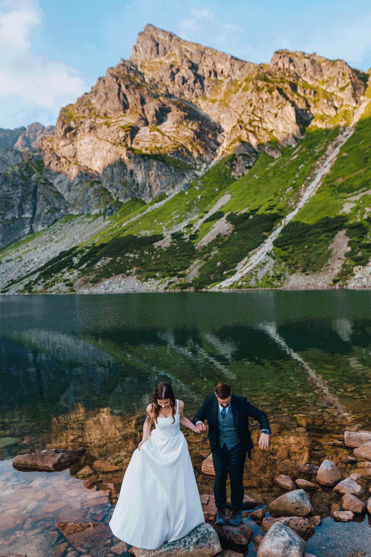 Sesja ślubna w Tatrach nad Czarnym Stawem